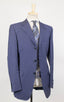 Drop 6 Striped Wool Blend 3 Button Suit - Blue