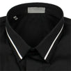 Stripe Cotton Dress Shirt - Black