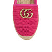 Women's Raffia Double G Espadrille Flats - Pink