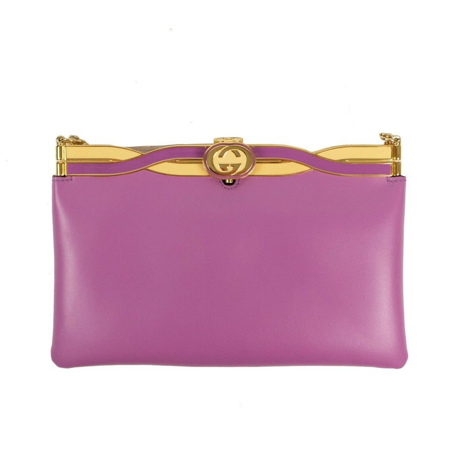 Broadway Leather Cross Body Bag - Purple