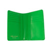 Leather Number Embossed Cardholder Wallet - Green