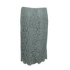 Lace Straight Midi Skirt - Light Blue