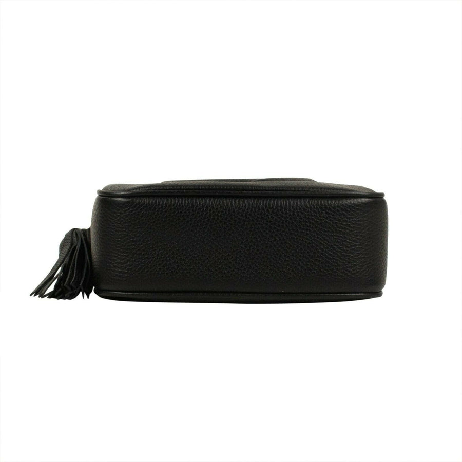 Leather 'Soho' Disco Shoulder Bag - Black