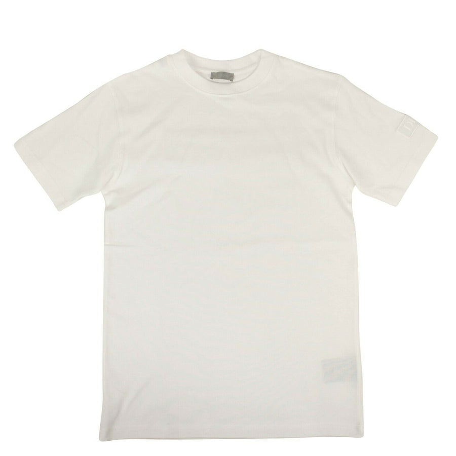 Cotton 'Dior' Patch Short Sleeve T-Shirt - White