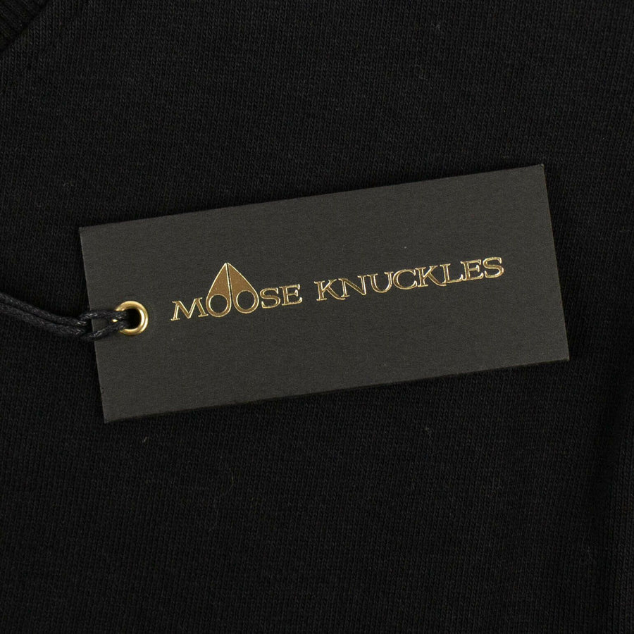 Men's Cotton 'Moose Haha' Pull-Over Sweater - Black