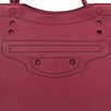 Leather Blackout City Shoulder Bag - Rose