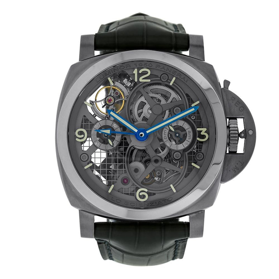 Panerai Luminor, Lo Scienziato 1950 Tourbillon GMT 47MM Watch PAM00578(PRE-OWNED)