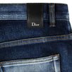 Bleached Cotton Blend Jeans - Blue