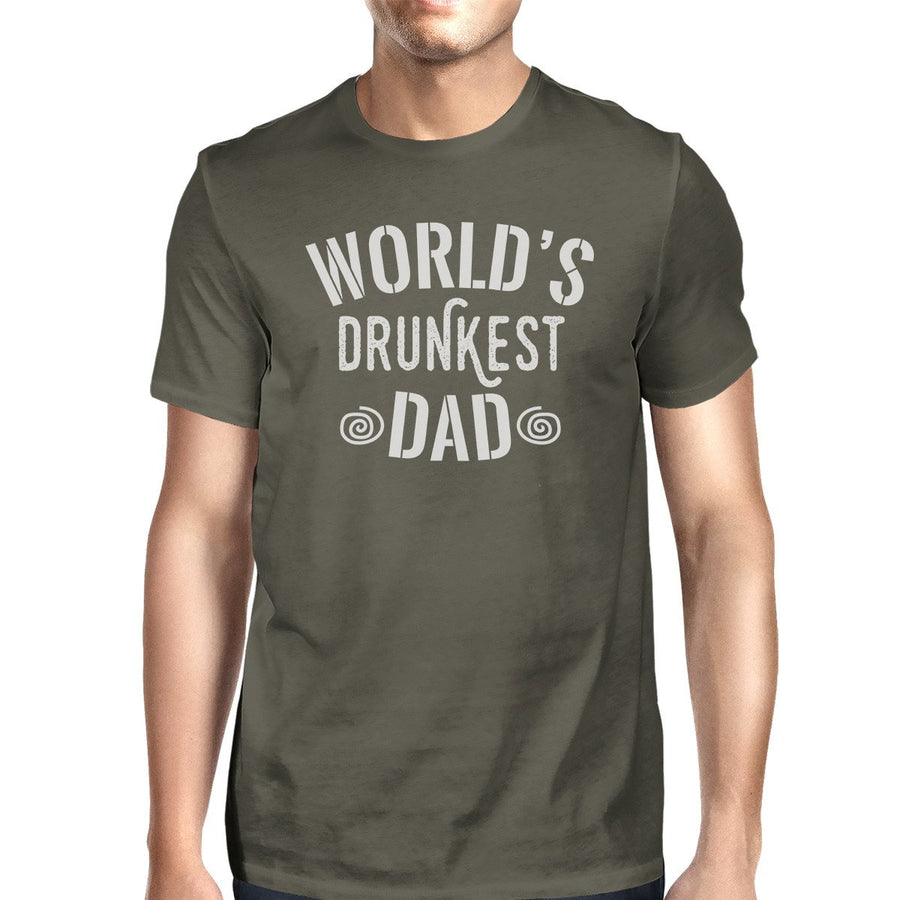 World's Drunkest Dad Mens Dark Gray Short Sleeve Shirt Unique Gifts