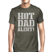 Hot Dad Alert Men's Dark Gray Round Neck T Shirt For Fathers Day