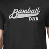 Baseball Dad Mens Black Cotton T-Shirt Funny Gifts For Baseball Dad