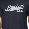 Baseball Dad Men's Navy Round Neck T Shirt Funny Father Gift Ideas