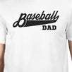 Baseball Dad Men's White Graphic T-Shirt Dad Gifts From Daughter