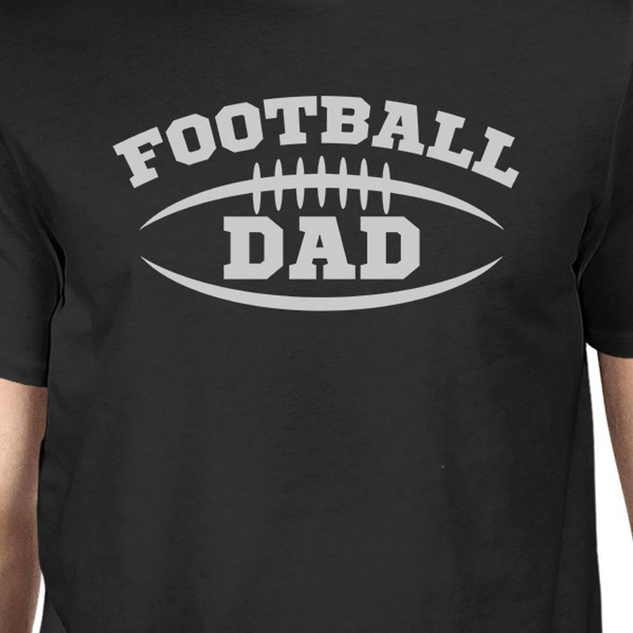 Football Dad Men's Black T-Shirt Fathers Day Gifts For Football Dad