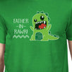 Father-In-Rawr Men's Green Short Sleeve Graphic Design Top For Dad