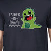 Father-In-Rawr Mens Navy Dinosaur Design T Shirt Funny In Law Gifts