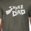 Super Dad Tee Dark Gray T-Shirt For Men Funny Design Top For Dad