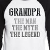 Grandpa Man Myth Legend Baseball Tee Best Gift Ideas For Grandpa