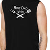 Best Bbq Dad Mens Black Muscle Top Humorous Fathers Day Tank Top