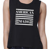 American Made Funny Graphic Crop Shirt For Women 4th of July Gifts