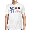 Party Like It's 1776 Mens Funny Design Graphic Tee For 4th of July