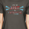 I Put The Riot In Patriotic Womens Dark Grey Short Sleeve T-Shirt