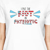 I Put The Riot In Patriotic Womens White Tee Gifts For Army Friends