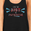 I Put The Riot In Patriotic Womens Black Sleeveless Top Funny Gifts