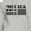 'Merica Unisex White Graphic Hoodie Gift Idea For Independence Day