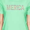 Merica Cute Tribal Pattern America Letter Printed T-Shirt For Women