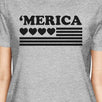 Cute Heart American Flag T-Shirt For Women Gift Idea For Army Wives