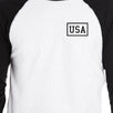 Mini USA Simple Design 4th Of July Decorative Baseball Tee For Men