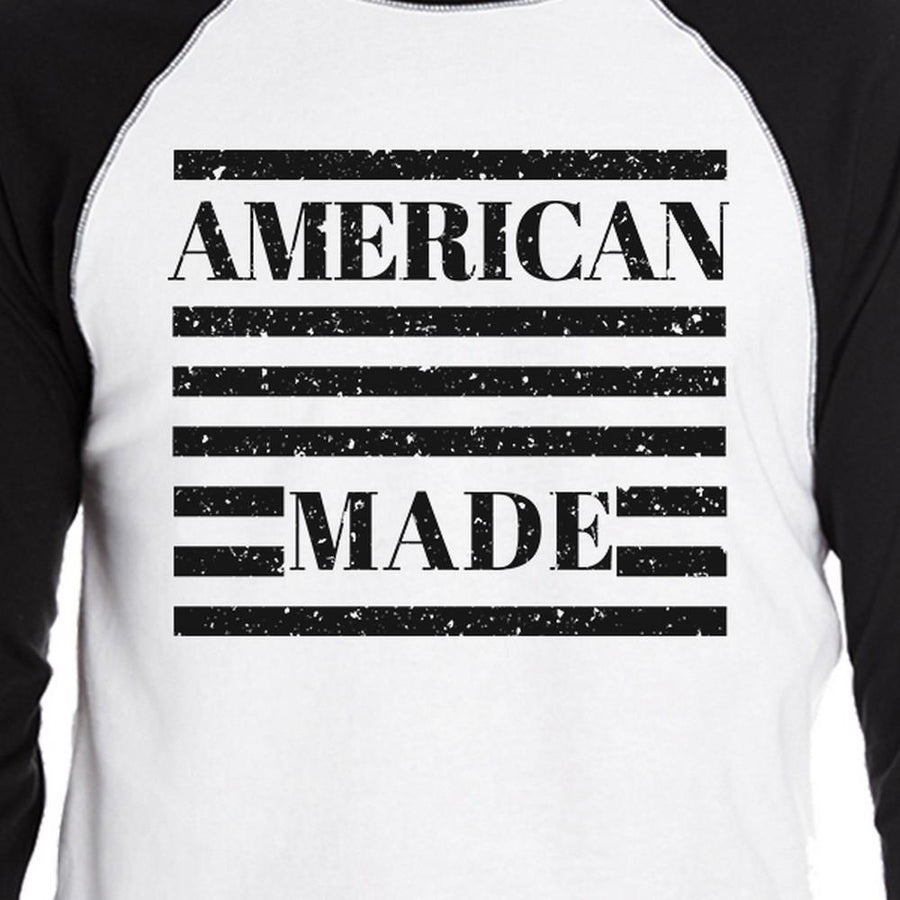 American Made Humorous Design Mens Raglan T Shirt Gifts For Him