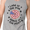 Home Of The Pizza Humorous Design Men's Tank Top For 4th Of July