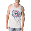 Liberty & Justice White Sleeveless Tee 4th Of July Tank Top For Men