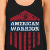 American Warrior Womens Black Crewneck Graphic Tanks Gift For Her