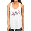 Born In The USA White Unique Graphic Tank Top For Women Gift Ideas