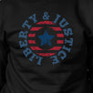 Liberty & Justice Unisex Graphic Sweatshirt Black Crewneck Pullover