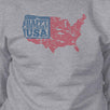 Happy Birthday USA Unisex Grey Sweatshirt Crewneck Pullover Fleece