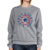 Liberty & Justice Unisex Graphic Sweatshirt Grey Crewneck Pullover