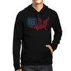 Happy Birthday USA Unisex Black Hoodie Crewneck Pullover Fleece Top