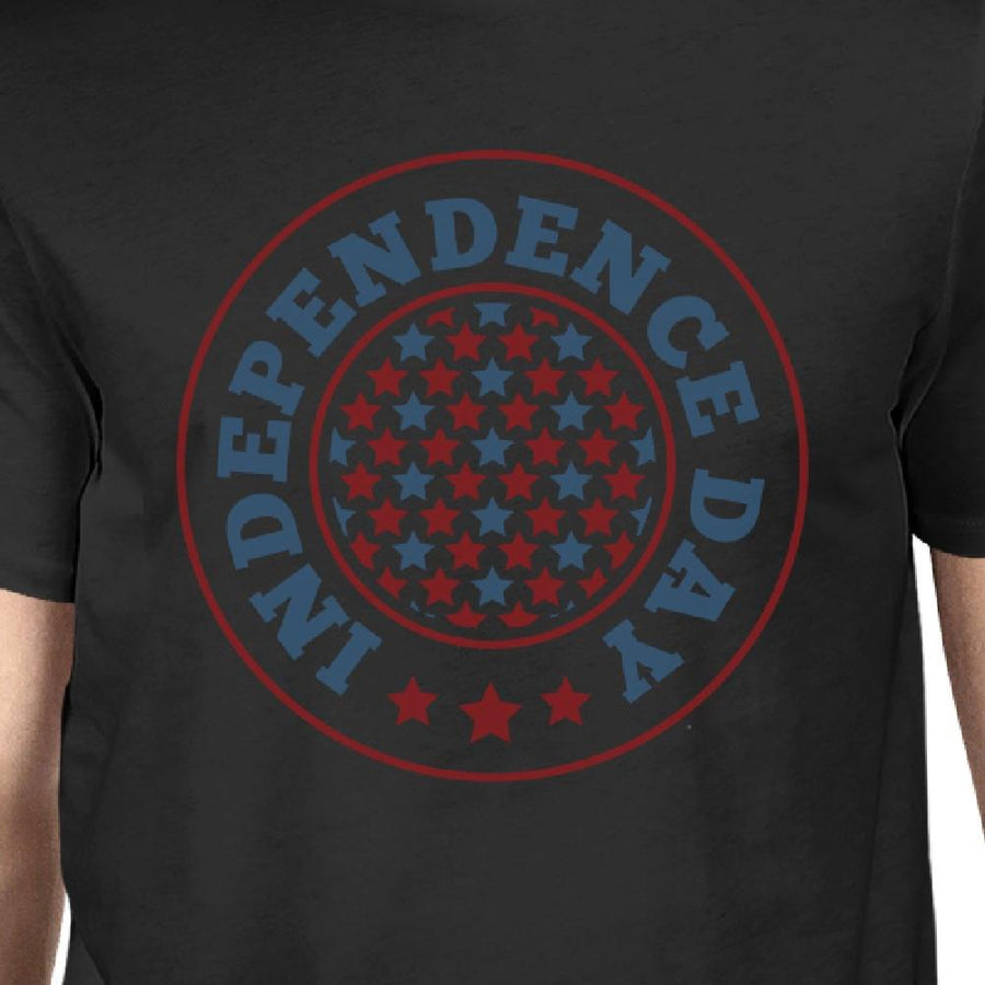 Independence Day American Flag Shirt Mens Black 4th Of July T-Shirt