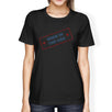 Born In The USA American Flag Shirt Womens Black Graphic Tee Shirt