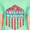 American Warrior Tee Womens Mint Short Sleeve T-Shirt Gift For Her