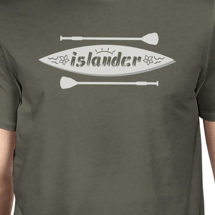 Islander Paddle Board Men Black Tee Shirt Lightweight Summer Shirt