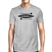 Islander Paddle Board Design Mens Grey Tee Crew Neck Summer Tee