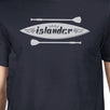 Islander Paddle Board Design Mens Navy Tee Crew Neck Summer Tee