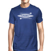 Islander Paddle Board Design Mens Blue Tee Crew Neck Summer Tee