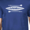 Islander Paddle Board Design Mens Blue Tee Crew Neck Summer Tee