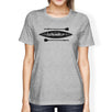 Islander Paddle Board Design Womens Grey Tee Crew Neck Summer Tee